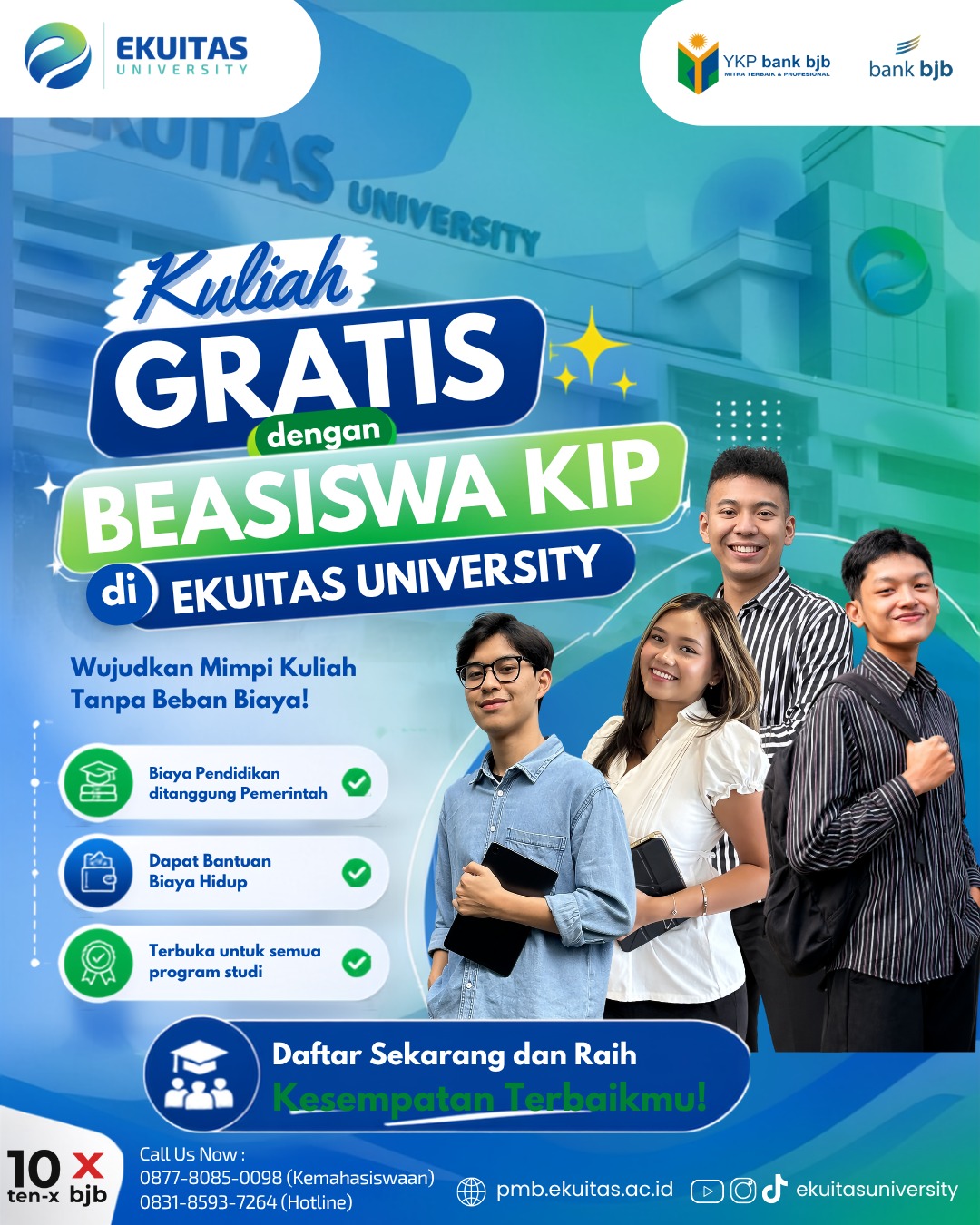 Kuliah Gratis dan Dapat Uang Saku? Manfaatkan Beasiswa KIP Kuliah di Ekuitas University