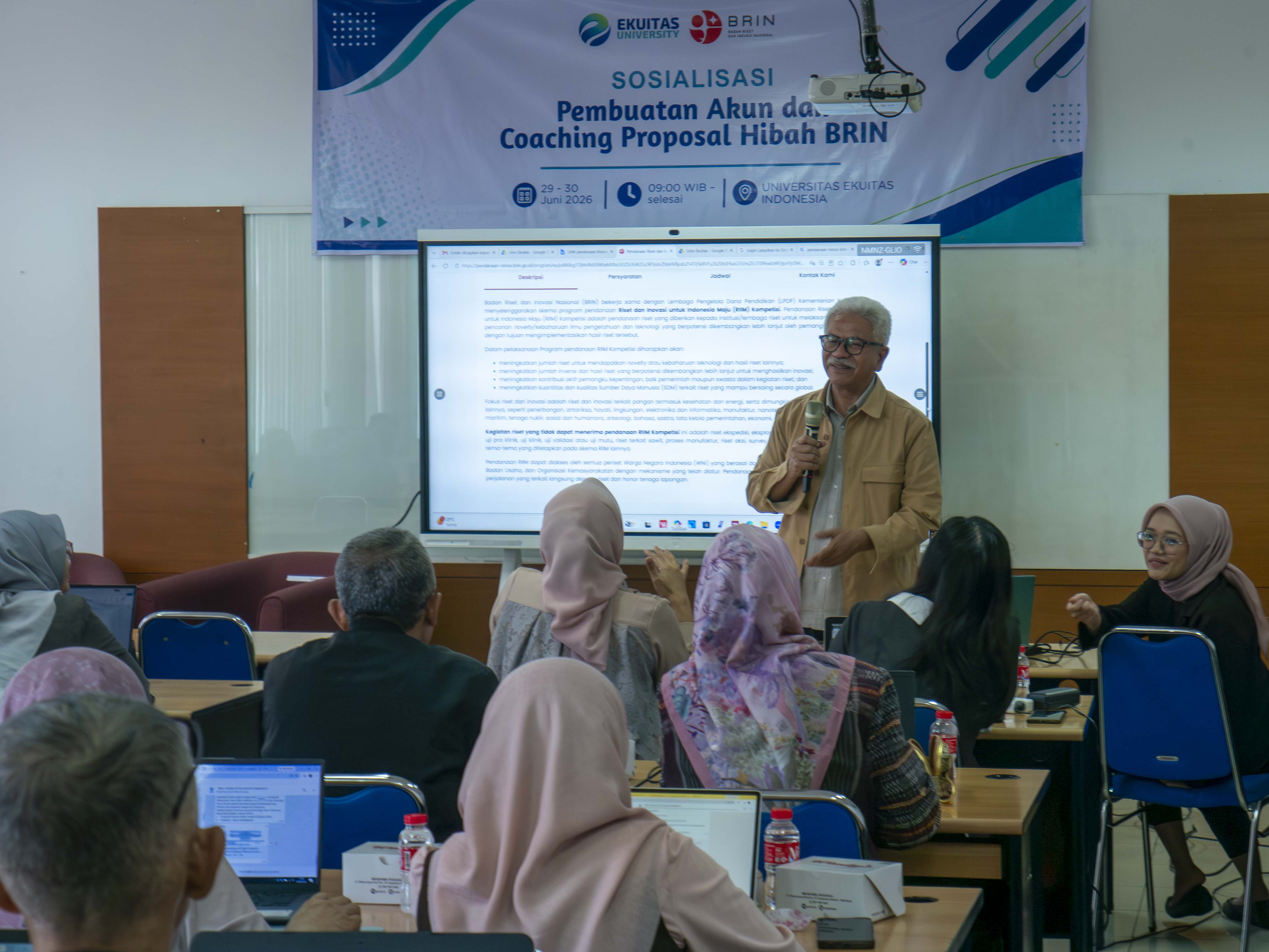 Ekuitas University Gelar Coaching Hibah BRIN, Tingkatkan Peluang Dosen Lolos Pendanaan 2026